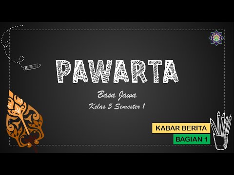 PAWARTA - Ciri lan jinise - Basa Jawa Kelas 5 - SD Mutu Ngadiluwih