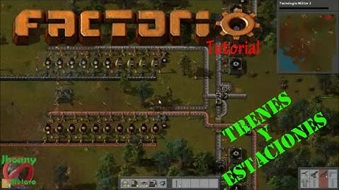 Trenes y estaciones | Factorio | Tutorial | Gameplay Español