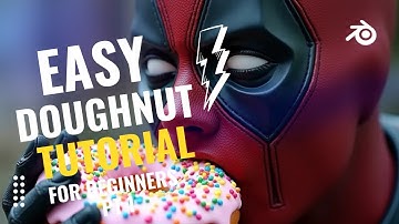 Noob vs Pro artist: making a doughnut / Blender Tutorial