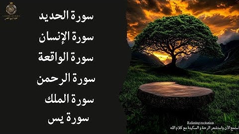 تلاوة خاشعة مؤثرة | سور الواقعة – الحديد – الرحمن – الملك – الإنسان كاملة بصوت يريح القلب 
