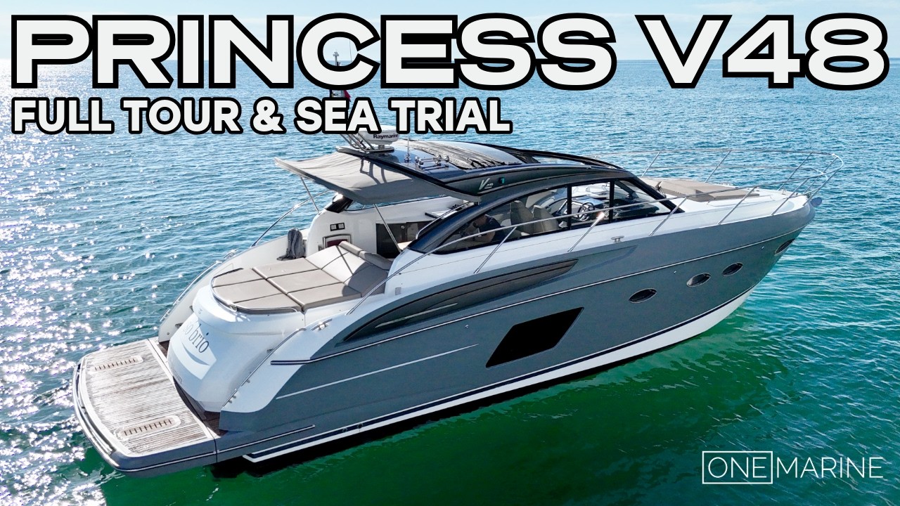 Princess V48 продаётся — морской маршрут и полное сопровождение брокера. Уплачен налог ЕС на 599 ...