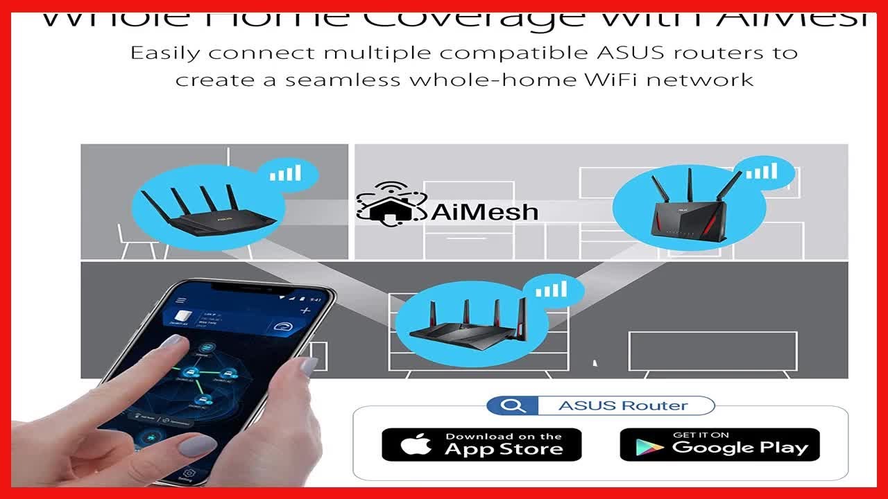 ASUS WiFi 6 Router (RT-AX3000) - Dual Band Gigabit Wireless Internet ...
