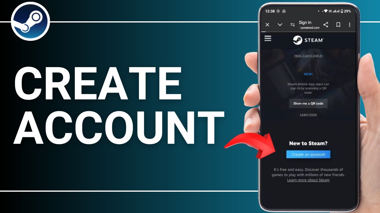How To Create Steam Account On Mobile