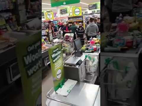 civil-unrest-in-australian-supermarket-||-corona-virus