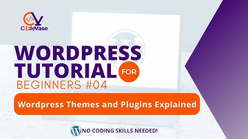 WordPress Tutorial For Beginners #04 - WordPress Themes And Plugins Explained.
