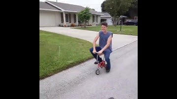 He just got off his training wheels! I’m so proud!