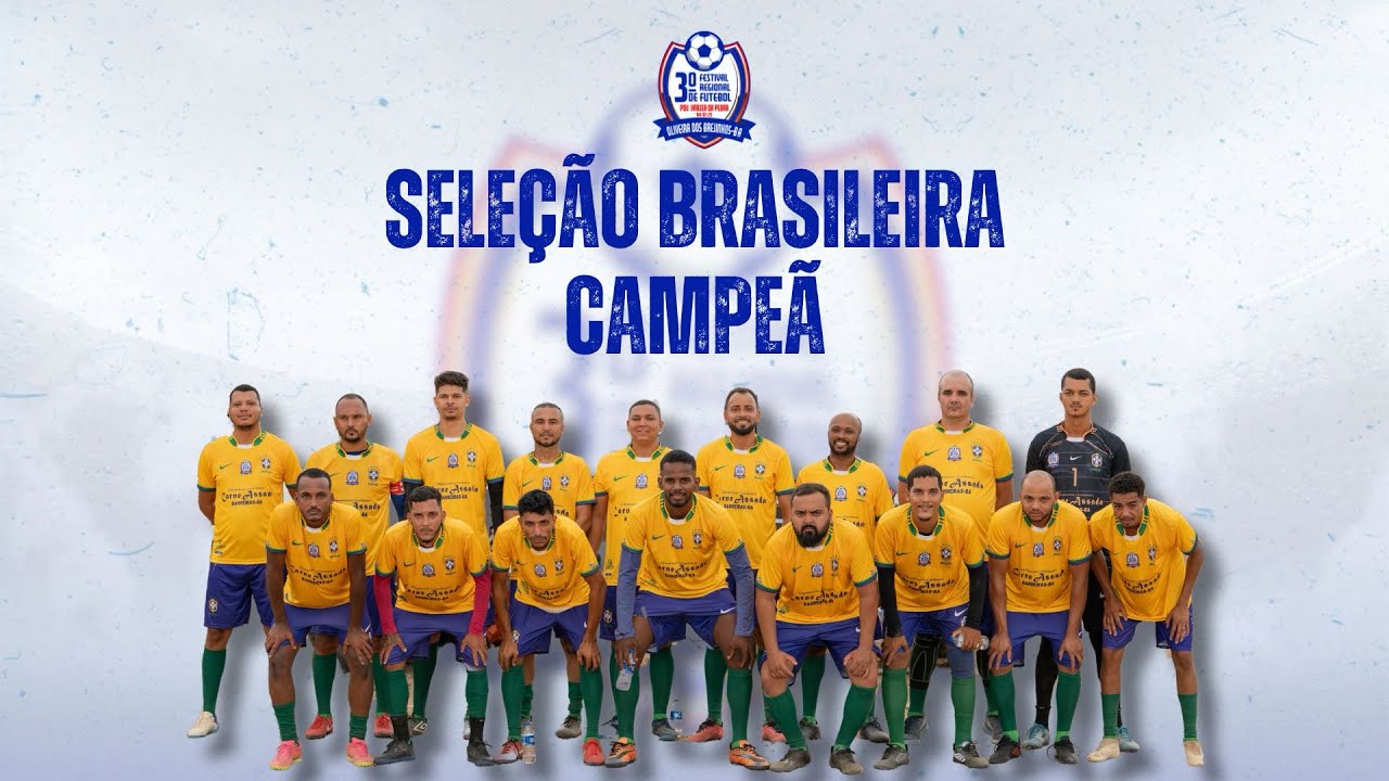 🏆 BRASIL CAMPEÃO! Entrega do troféu e medalhas | 3º Festival Regional de Futebol de Várzea da Pedra