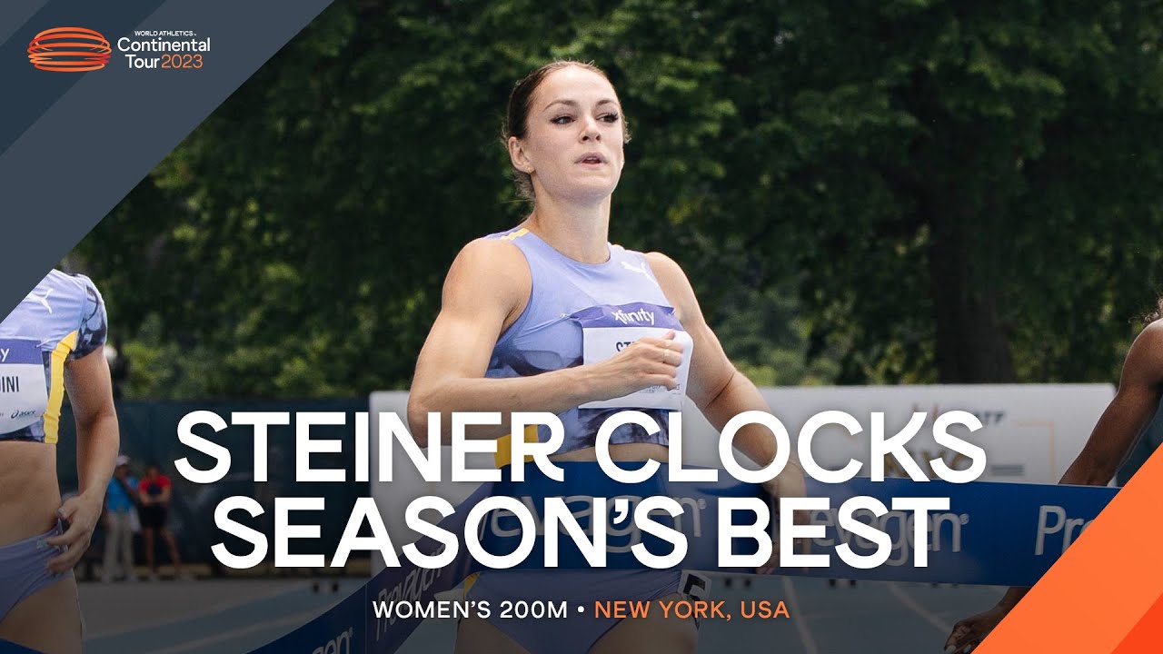 Abby Steiner dominates 200m in New York Continental Tour Gold 2023