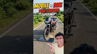 Mobile vs Bike Crush Testing 😱😱 #shorts #bike #shortsfeed