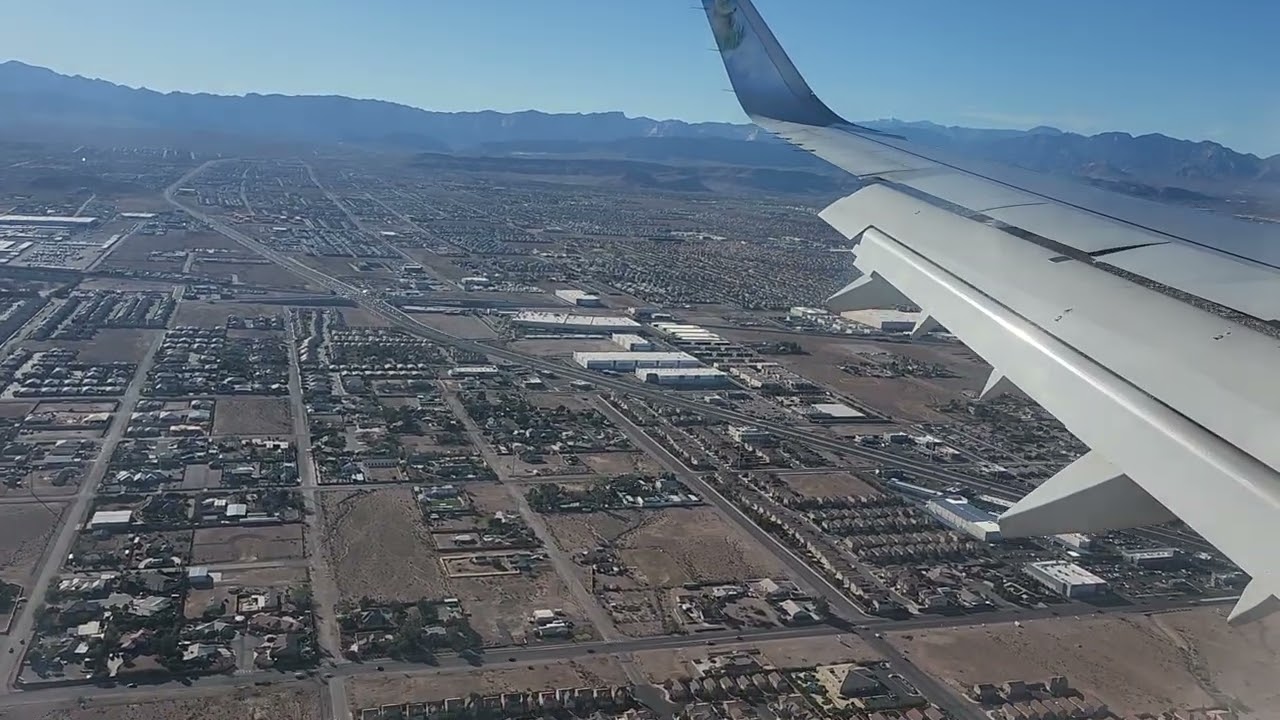 Approaching & Landing Las Vegas from Ontario 030726
