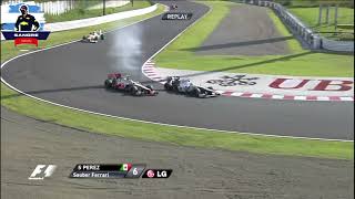 LO QUE NO RECORDABAS: Cuando CHECO PÉREZ adelantó a HAMILTON con un Sauber | GP Japón 2012