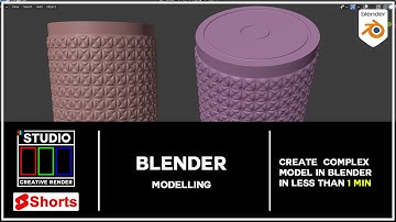 Blender 3.0 alpha modelling tutorial. design complex model in simple way #shorts