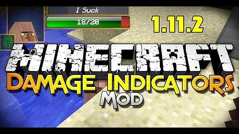 Top1mc - Damage Indicators Mod 1.11.2 - Minecraft Installation & Review