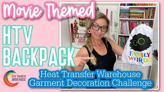 Heat Transfer Warehouse Garment Decoration Challenge HTV Tutorial using a Drawstring Backpack