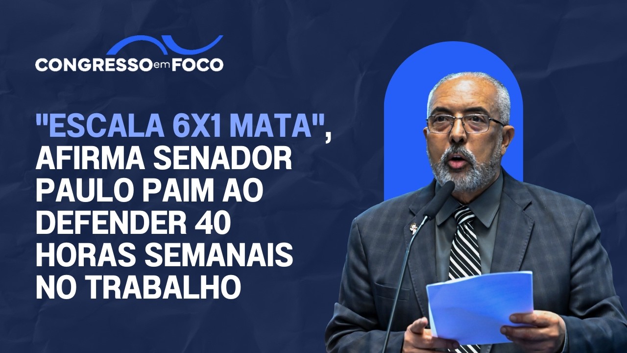 "Escala 6x1 mata", afirma senador Paulo Paim ao defender 40 horas semanais no trabalho