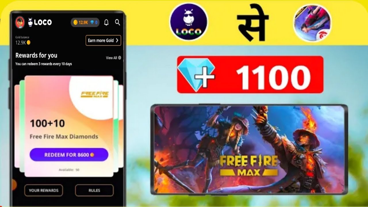 How Redeem Free Fire Max Diamonds From Loco || Free Fire Diamonds Free 