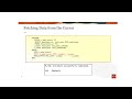 Using Explicit Cursors in oracle pl sql workshop