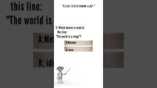 Test Yourself by solving this basic Literature quiz| #english #learnenglish