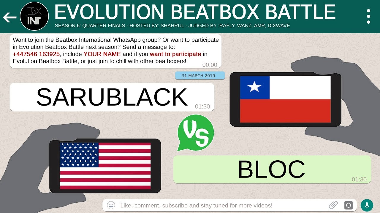 SARUBLACK 🇨🇱 VS BLOC 🇺🇸 | QUARTER FINALS | Evolution Beatbox Battle | Season 6