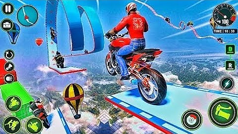 MOROT BIKE STUNT GAME - MOTORCYCLE WALKTHROUGH (ANDROID IOS GAMEPLAY)