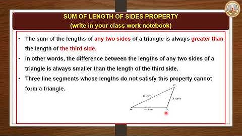 VII  Mathematics Chapter 6 - The Triangle & Its Properties (PART 3)