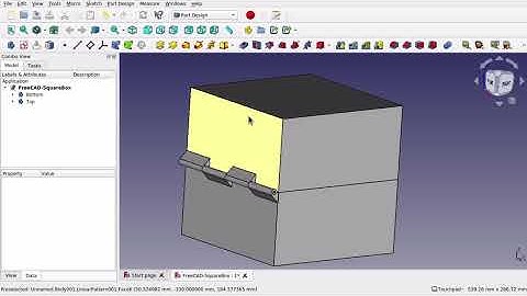 FreeCAD Simple hinged box for 3D printing. Beginners Part Design Tutorial Linear Pattern for hinge