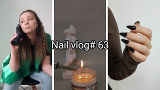 nail vlog / новые гель-лаки и палитра / ногти только в чёрный