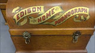 Edison Suitcase Home Model A Cylinder Phonograph