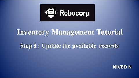 Robocorp : Inventory Management Tutorial -   Step 3