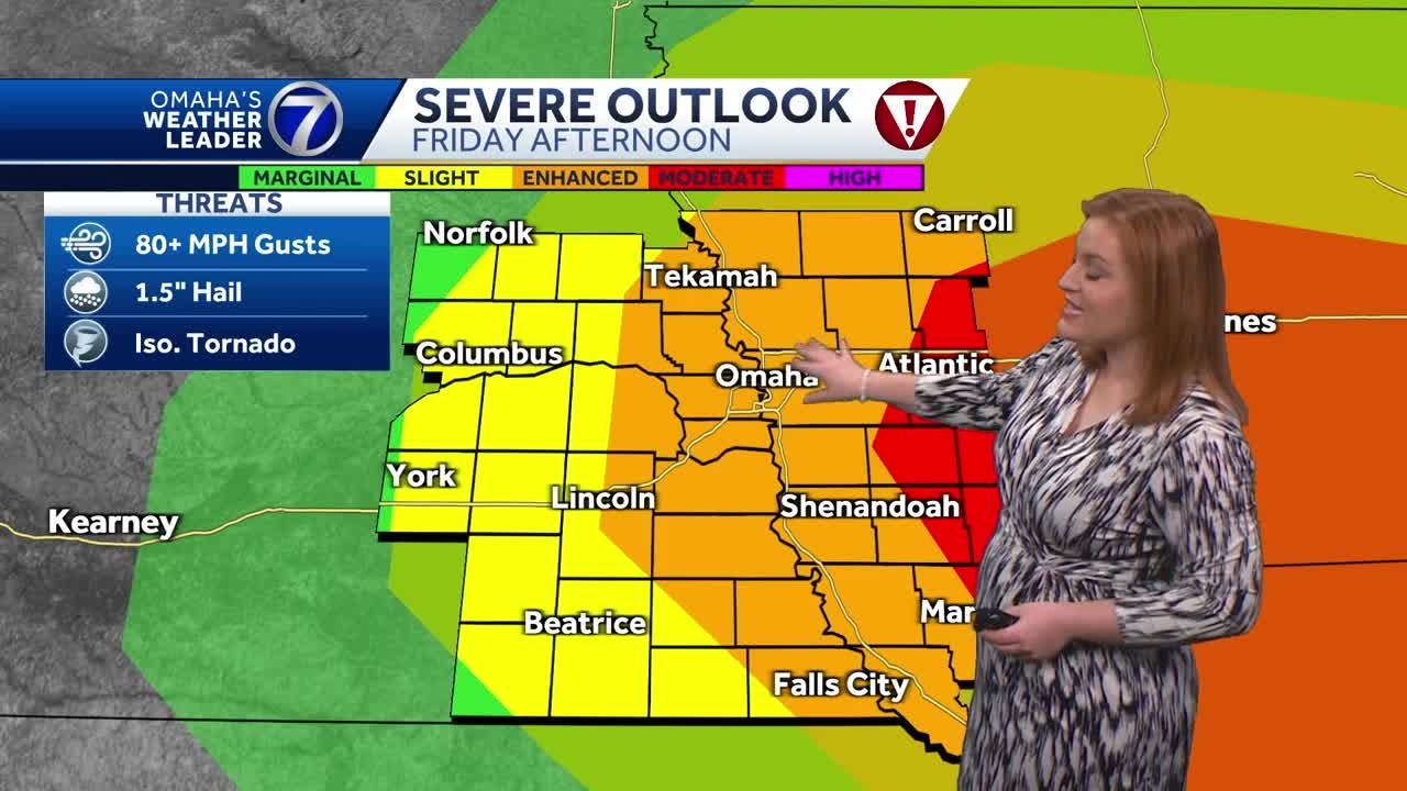 Severe weather possible Friday for Omaha area
