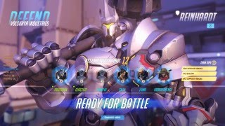 Overwatch (May Beta) - Reinhardt Defending Volskaya Industries