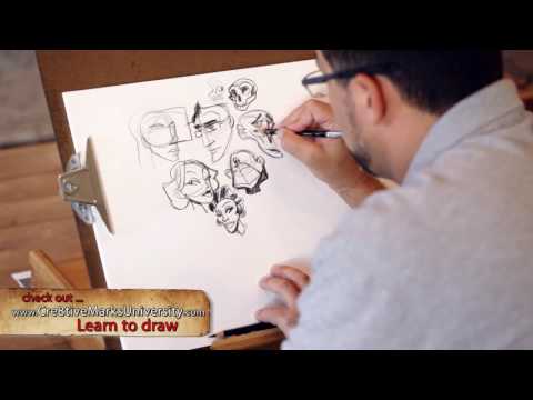 Drawing the Head - Learn To Draw - Drawing Lesson with Cre8tiveMarks University