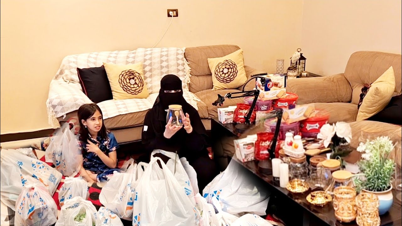 اكبر مشتريات من ابو خمسه ( توفير العائله)حبيت نفسى بزياده بعد المرض