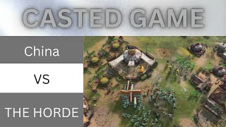 INCREDIBLE Base Defense By LASH Golden Horde | Age of Empires IV CASTED GAME screenshot 5
