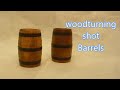 wood-turning a wooden shot barrel