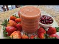 Strawberry and Banana smoothie! Healthy Breakfast smoothie!  strawberry and Banana smoothie Recipe!