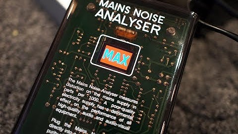 Isotek Mains Noise Analyser: demo en test