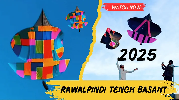 Rawalpindi Tench Basant 2025 Big and beautiful Kites flying #rawalpindibasant
