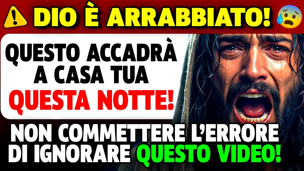 DIO DICE: LA MIA PAZIENZA È FINITA! IGNORA QUESTO E PERDI TUTTO... IL MOMENTO È ADESSO O MAI PIÙ!