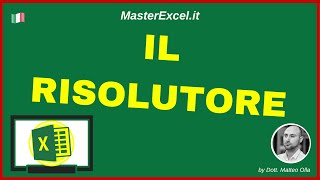 MasterExcel.it | Come Usare Il Risolutore di Excel [Solver] screenshot 1