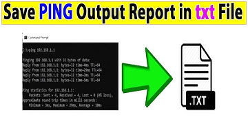 How to Save PING Results Automatically to a Text File Using CMD |#PING
