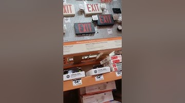 exit signs and emergency lights at the home Depot part 3