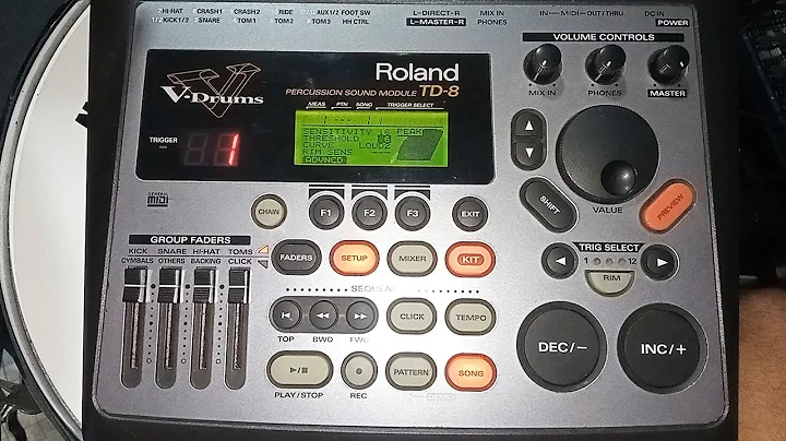 How To Change Threshold Roland TD8