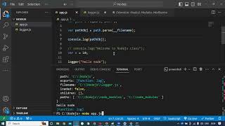Node modules PATH,OS  and FS