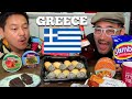 Japanese Guys Trying Greek Food and Snacks