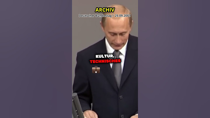 Archiv 2001: Wladimir Putin - Verwurzelte Geschichte zwischen Deutschland und Russland @bundestag