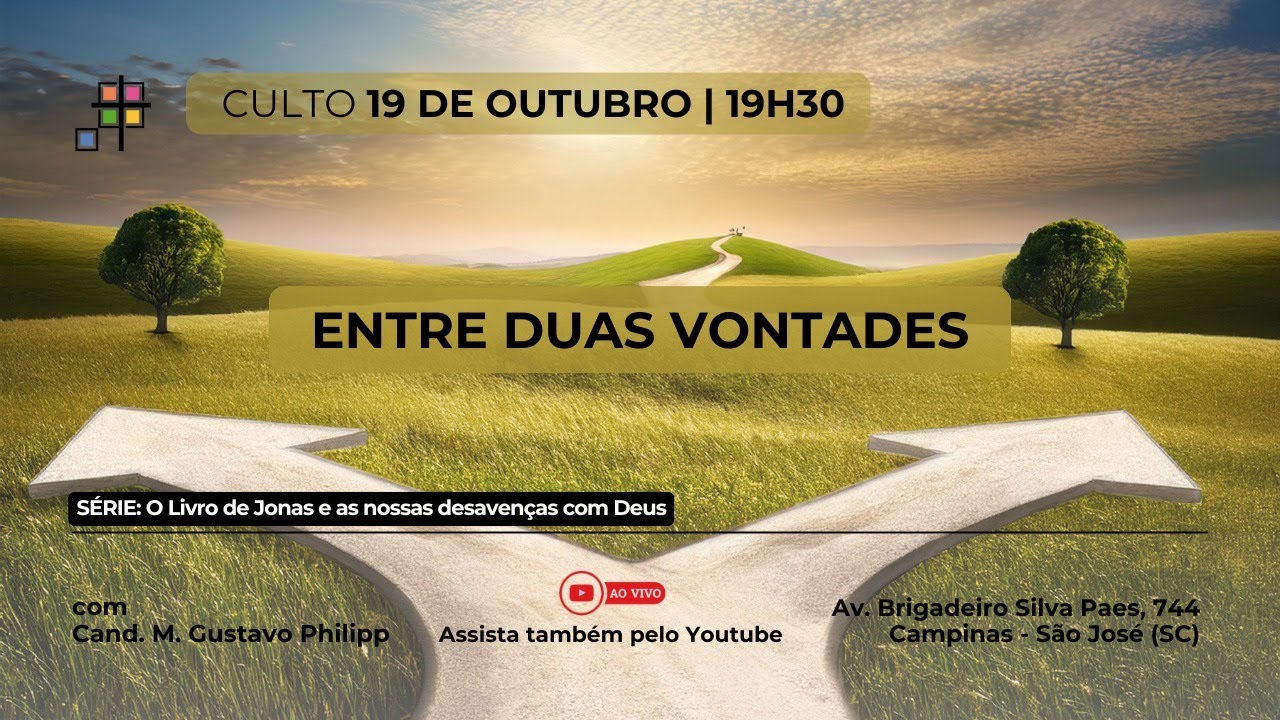 Culto - 19/10/2025 - Série: As nossas desavenças com Deus: Entre duas vontades