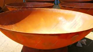 Outdoor Corten Steel Fire Pit Fire Bowl