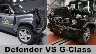 Land Rover Defender VS Mercedes G-Class – Crash Tests Land Rover Defender VS Mercedes G-Class – Crash Tests