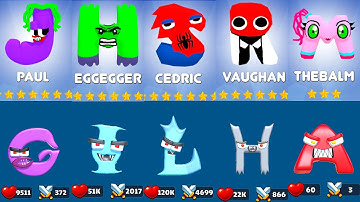 ALPHABET FUSION: MERGE MONSTER VS MERGE ALPHABET FOOD BATTLE- PlayGame - iOS, Android Part 1